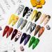 MEET ACROSS 12 Colors Painting Gel Nail Polish Kit with Drawing Brush Pen | Soak Off UV LED Gel Set for Nail Art Design - Buy Online on SooperMarket.com