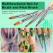 Saviland 12pcs Professional Nail Art Brush Set for DIY Gel Nail Design - Double-End Dotting & Painting Brushes for Nail Extension, Liner, & Pens - Buy Online on SooperMarket.com
