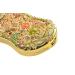 Jinvun Antique-Like Gold Peacock Compact Mirror - Durable Travel Purse Makeup Mirror | Vintage Design, Shield Shape, Magnification | Unique Jewellery Gift - Buy Online on SooperMarket.com