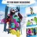 Shop Hegcoiie Kids Storm Hood & Winter Balaclava Mask - Windproof Ski Mask for Girls - Ideal for Outdoor Sports & Cycling - Black & Dark Gray - Buy Online on SooperMarket.com