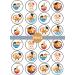PRECUT Kawaii Ramen Edible Cupcake Toppers - Cute Kawaii Ramen Bowl Theme Premium Thickness SWEETENED VANILLA - wafer card disc cake decorations (Pack of 12) - Buy Online on SooperMarket.com