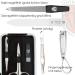 Three Swords Germany 6-Piece Manicure Set 'Genova' - Real Leather Black Nail Tui with Scissors Clippers Glass & Sapphire Nail Files Tweezers - Buy Online on SooperMarket.com