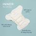 Esembly Cloth Nappy Bundle Set - Organic Absorbent Inners, Waterproof Cover - Reusable Washable Nappies - Size 1 (7-17lbs) - Mist - Buy Online on SooperMarket.com