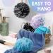 Sunnyray 6 Pcs Back Scrubber & Soft Mesh Loofah Set - Long Wooden Handle, Body Shower Brush, Bath Pouf for Men & Women - Buy Online on SooperMarket.com