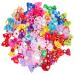 Berkelen dogs hair accessories 50 pieces dog hair loops with rubber band pets dog hair arches accessories for long hair pet dog cat cat puppies random color