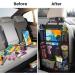 ACELIFE Car Seat Organizer for Kids - 2 Pack Backseat Protector with iPad Holder, Kick Mat, 9 Pockets - Black Car Accessories for Toddlers - Buy Online on SooperMarket.com