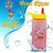 Paw Patrol Chase and Marshall 420ml Reusable Water Bottles for Kids | Set of 2 Silicon Straw Sipper Bottles | 6+ Months Square Bottles - Buy Online on SooperMarket.com