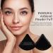 2 Pcs EVAOUXIU Triangle Powder Puff for Face Powder - Soft Plush Setting & Foundation Blender Sponge in Black - Buy Online on SooperMarket.com
