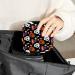 Halloween Skull Black Sanitary Napkin Storage Bag - Portable Period Bag for Women and Teen Girls - Multi-colored - 1Pcs - Buy Online on SooperMarket.com