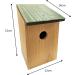 Wooden Nesting Box Wild Bird House Traditional Hinged Roof Garden Nester 1 - Buy Online on SooperMarket.com
