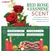 Red Rose Jasmine Home Spa Set: Bath and Body Gift Box for Him | Christmas Gifts | Fragrant Bubble Bath, Gold Bath Bombs, Red Glitter Gel Eye Mask and More - Buy Online on SooperMarket.com