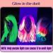 Temporary Hair Dye  Glow in the Dark Paint for Hair & Body  Super Hair Chalk for Girls  Kids Hair Dye for Party Supplies  Unique Hair Coloring Product Gifts for Kids Glow_Red_Blue_Sliver_Green_Yellow_Purple - Buy Online on SooperMarket.com