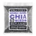 Gorilla Food Co. Whole Dark (Black) Chia Seeds - 800g - Raw - Non-GMO