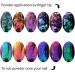 Iridescent Chameleon Nail Flakes Set - 6 Jars of Glittery Nail Art - Buy Online on SooperMarket.com