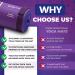 Yoga Mat with 75 Illustrated Poses & Stretches + Carrying Strap | Non-Slip Extra-Thick Mat for Men and Women | Beginner-Friendly | Blue/Purple (68 x 24) - Buy Online on SooperMarket.com