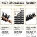 D Curl 10mm Volume Cluster Lashes B&Q 72 Clusters | Soft DIY Wispy Eyelash Extensions - D-10mm B37 - Buy Online on SooperMarket.com