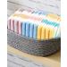Striped Cotton Washcloths Set - 12 Pack, 13x13 Inches - Face & Body Towels in 3 Colors - Buy Online on SooperMarket.com