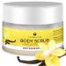 Salt & Oil Based Body Scrub Exfoliator Vanilla Patchouli: Get a Soft Skin With a Divine Scent! Organic & Natural Deep Cleanse Use Before Self Tanning Treat Acne Wrinkles Ingrown Hair Blackheads