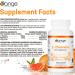 Orange Naturals L-Theanine & Magnesium Bisglycinate 250mg 60 Vegan Capsules - Enhanced Sleep & Relaxation Support Promotes Mental Calmness Optimal for Women & Men - Non-GMO Supplement - Buy Online on SooperMarket.com