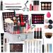 FantasyDay All-in-one Makeup Gift Set | Full Makeup Kit for Women Multipurpose Essential Bundle Include Eyeshadow Palette Lipstick Blush Concealer Face Powder Eyeliner Lipgloss Mascara Eyebrow Pencil KIT014C