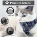 Fineasy Adjustable Cat Leash & Dish Set - Safe Cat Harness for Cats & Kittens - Grey Small - Buy Online on SooperMarket.com