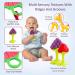 Baby Teething Toys - 5-Pack Silicone Teethers | BPA-Free, Freezer Safe | Soothe Infant Gums | Perfect Baby Gift - Buy Online on SooperMarket.com