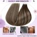 LAAVOO Remy Hair Tape Extensions - Brown Ombre Dark Brown Balayage 45cm | Invisible Skin Weft 50g | 20pcs #4/27/4 - Buy Online on SooperMarket.com