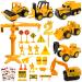 Construction site vehicles children 2 years 28 pieces of excavator tortendeko metal plastic construction site cake decoration birthday decoration excavator 2 years
