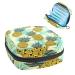 Pineapples Leaf Sanitary Napkin Storage Bag Feminine Menstrual Cup Pouches Nursing Pad Holder Tampon Bags Portable Period Bag for Women Teen Girls 1Pcs Multi-colored 8