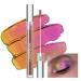 Multichrome Liquid Eyeshadow  Chameleon Metallic Purple Pink Color Shifting  Holographic Gel Eye Shadow  High Pigmented Quick-Drying Waterproof Glitter Shimmer Duochrome Eye Gloss Makeup (WONDER)