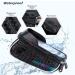 ROTTO Waterproof Bicycle Frame Bag | Top Tube Cell Phone Holder with Rain Cover - Black V1 - Buy Online on SooperMarket.com