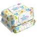 HAPPY BUM Sensitive Water Baby Diaper Wipes - Hypoallergenic, Unscented (320 Wipes) - Buy Online on SooperMarket.com
