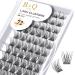 Cluster lashes 72 Clusters B&Q Lash Clusters D Curl Individual Cluster Lashes Natural Eyelash Clusters DIY Lash Extensions Soft Fluffy Cluster Eyelash Extensions (XS D-16mm) D-16 mm B 01