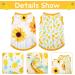 Pineapple Sunflower Large Pet Dress & Shirt Set - 4 Piece Cute & Breathable Puppy Clothes - Buy Online on SooperMarket.com