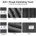 Yiclick 2 Pack Exfoliating Washcloth Towel - Korean Japanese African Body Scrubber Loofah Sponge - Shower Bath Exfoliator Rag - Buy Online on SooperMarket.com