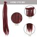 Noblife 10pcs 50cm Burgundy Dreadlock Extensions - Synthetic Crocheted Faux Locs for Men & Women - Jamaica Punk Hairstyle Accessories - Buy Online on SooperMarket.com