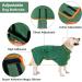 Pejoye XL Green Dog Drying Coat - Fast Absorbent Microfibre Bath Robe Towel for Pets - Buy Online on SooperMarket.com