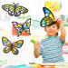9-Piece Butterfly Suncatcher Craft Kit with 12 Colors Tissue Paper - Kid-Friendly DIY Window Art & Party Favors - Buy Online on SooperMarket.com