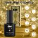 YTD Likomey Nude Gel Nail Polish 15ml - French Jelly Milky White with Gold Foil | UV Varnish for Light Skin Tone - Buy Online on SooperMarket.com