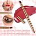 WLLHYF Professional Double Sided Retractable Lip Brush - Portable Travel Lip Makeup Applicator for Women and Girls (Gold) - Buy Online on SooperMarket.com