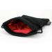 Velvet Dice Bag 5x8 Inch Deluxe Double Stitched Seam | Snag Proof Satin Lining | Holds Over 110 Dice | Red Interior with Black Exterior | Super Sturdy