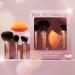 Real Techniques Sleigh The Night Mini Brush + Sponge 4 Piece Holiday Gift Set - Perfect Gift for Makeup Lovers | International Shipping Available - Buy Online on SooperMarket.com