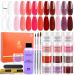 Lavender Violets Acrylic Nail Kit 12 Colours Hot Pink Halloween Red Vampire Nail Extention Powder Professional Monomer Liquid Set with Everything Acrylic Nail Tool Kit N963B Hot Pink Lady