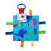 Baby Jack & Co 8x8  Ocean Lovey Tag Toys for Babies - Baby Crinkle Toys - Crinkle Toys for Baby - Soft & Safe - Learn Shapes & Colors - Ideal Baby Toy & Shower - BPA Free w/Stroller Clip