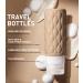 Travel Bottles for Toiletries - TSA Approved Silicone 3.4 oz Set with Clear Bag & Labels - 4 Pack Essential Travel Accessories for Shampoo Conditioner Lotion (Cream - Buy Online on SooperMarket.com