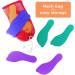 K-Roo Sports Set of 6 Colorful Foot-Shaped Floor Markers - Non-Slip Rubber Footprints in Mesh Bag for Dance, Karate & Activities - Buy Online on SooperMarket.com