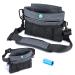 Dog Treat Training Pouch with Magnetic Closure Brifit Pet Out Dog Treat Pouches Removable Inner Double Pocket Padded Carrying Straps Built-in Poop Bag Dispenser Dog Food Walking Bag (1 Roll Waste Bag) Grey