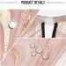 Rose Gold Glitter Splatter Barber Cape for Men and Women Adjustable Neckline Hair Cutting Kits Lightweight Waterproof Barber Apron Perfect for Salon & Home 55.1x64.9 inch - Buy Online on SooperMarket.com