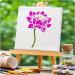 60-Piece Flowering Plants Stencil Set - Reusable DIY Craft Templates for Painting on Wood & Walls | Home Decor Paint Stencils - Buy Online on SooperMarket.com
