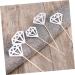 Vaguelly 150 Pcs Gold Diamond Topper Fruitcakes Wedding D cor Cake Diamonds Wedding Diamond Glitter Diamond Home Ornament Fruit Cake Glitter Wedding Cupcake Picks Commemorate Toothpick - Buy Online on SooperMarket.com